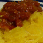 Spaghetti Squash with Pasta Sauce