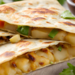 Delicious Crispy Herb Potato Quesadillas with Homemade Tortillas