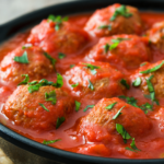 Meatless Meatballs and Garlic Couscous